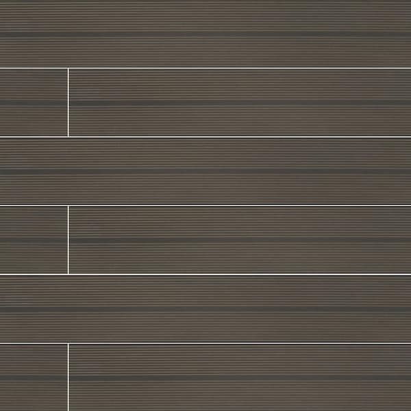 Elemental Deck Walnut 8 In. X 47 In. Matte Porcelain Floor And Wall Tile, 5PK